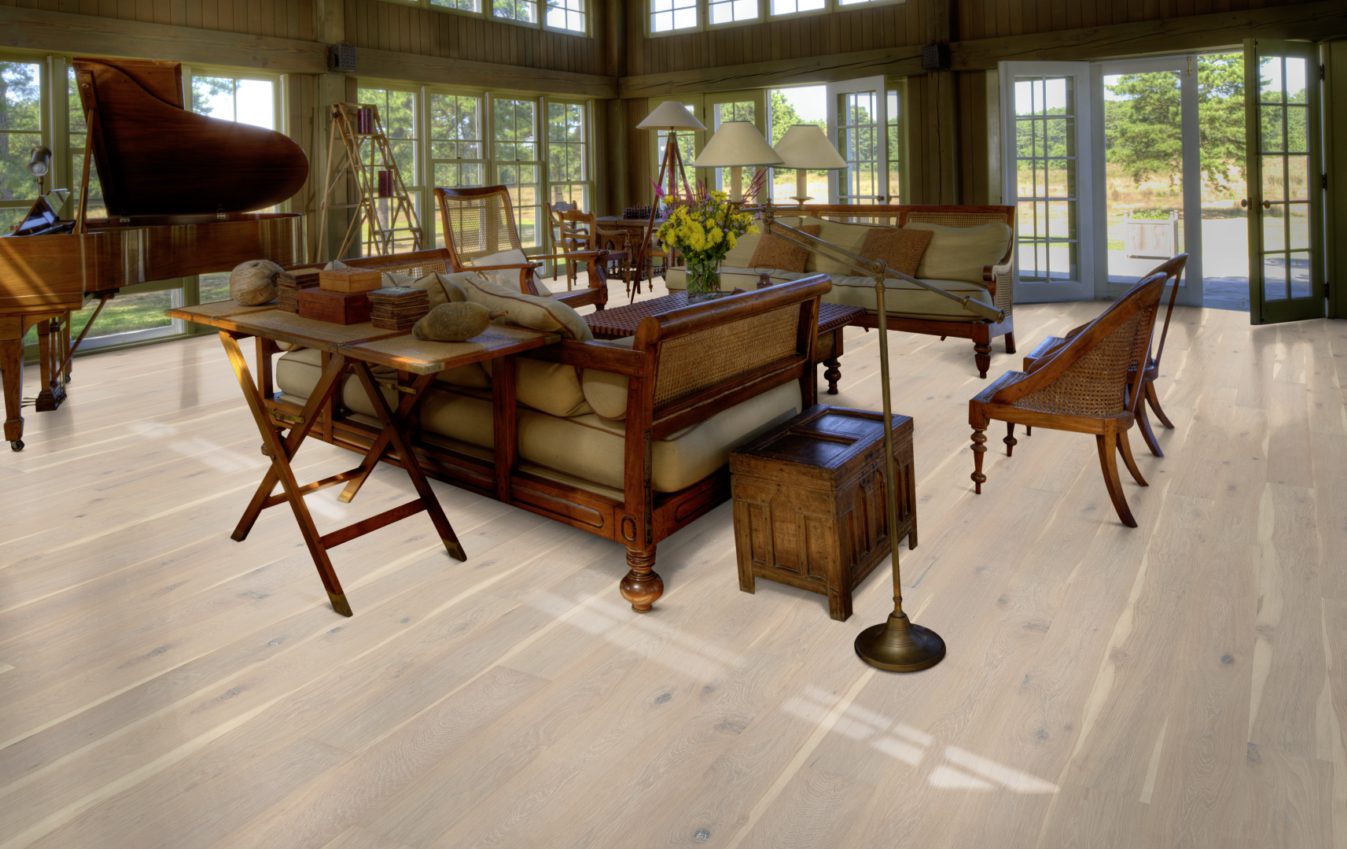 Паркетная доска Kahrs Новая классика Дуб Кружево Nouveau Lace 151NAYEKS1KW240 Lively 2420×187×15 фото в интерьере